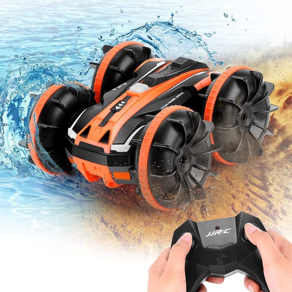 Remote control amphibious vehicles